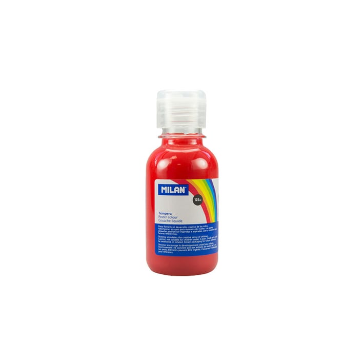 Milan Темперна боя, в бутилка, яркочервена, 125 ml, 12 броя