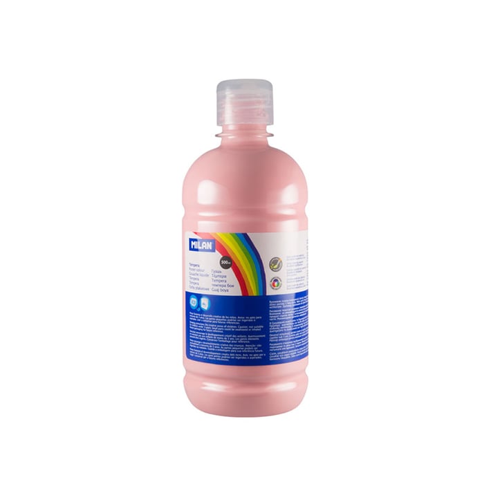 Milan Темперна боя, в бутилка, бледорозова, 500 ml, 6 броя