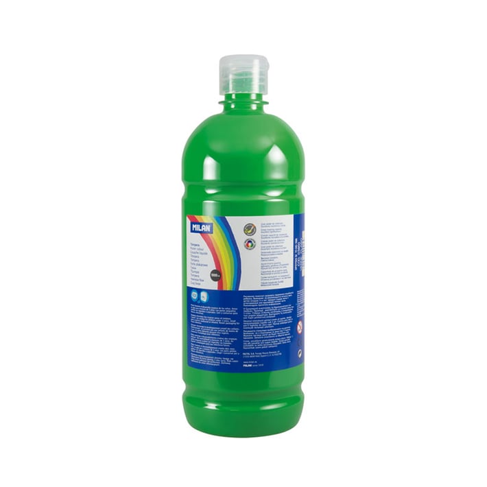 Milan Темперна боя, в бутилка, светлозелена, 1 L, 6 броя