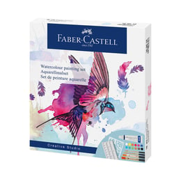 Faber-Castell Акварелни бои Creative Studio, 18 броя, с шаблон за рисуване
