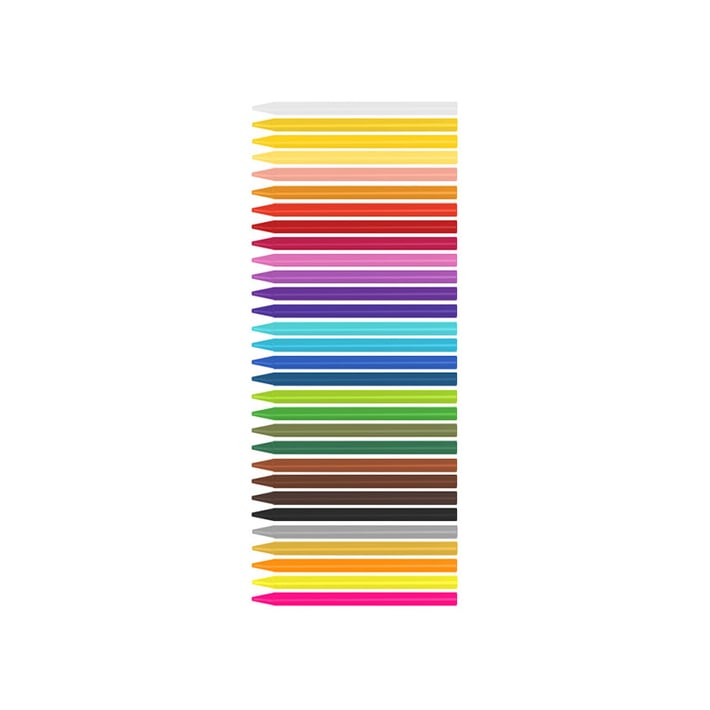 Milan Пастели, кръгли, 30 цвята, опаковка 6