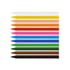 Milan Пастели, 12 цвята, с включени гума и острилка, опаковка 12