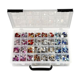 Creativ Company Камъчета за декорация в куфарче, 32 цвята, 360 броя