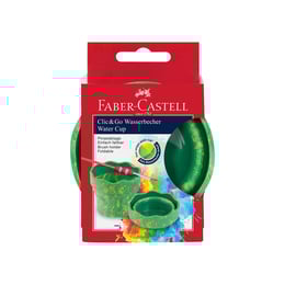 Faber-Castell Чаша за рисуване, сгъваема, зелен мрамор