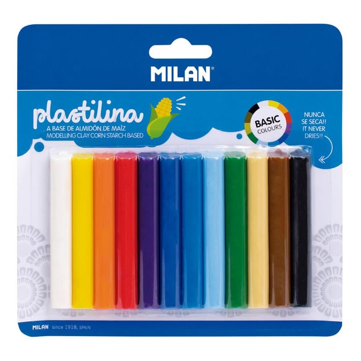Milan Пластилин, 140 g, 12 цвята