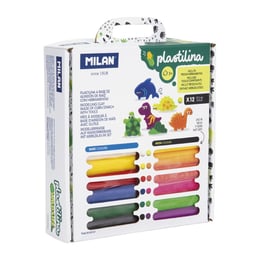 Milan Пластилин, с формички и инструменти, 12 цвята