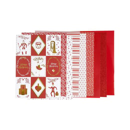 Creativ Company Дизайн хартия, 24 листа, червена
