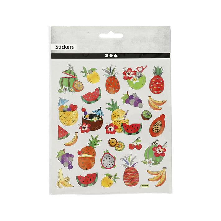 Creativ Company Стикери, екзотични плодове, 1 лист, 26 броя