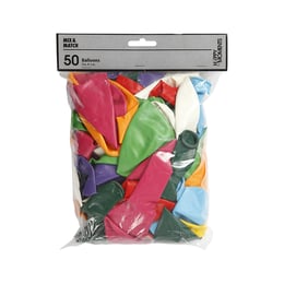 Creativ Company Балони, големи, цветни, 43 cm, 50 броя