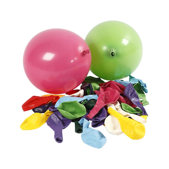 Creativ Company Балони, кръгли, цветни, 23 cm, 100 броя