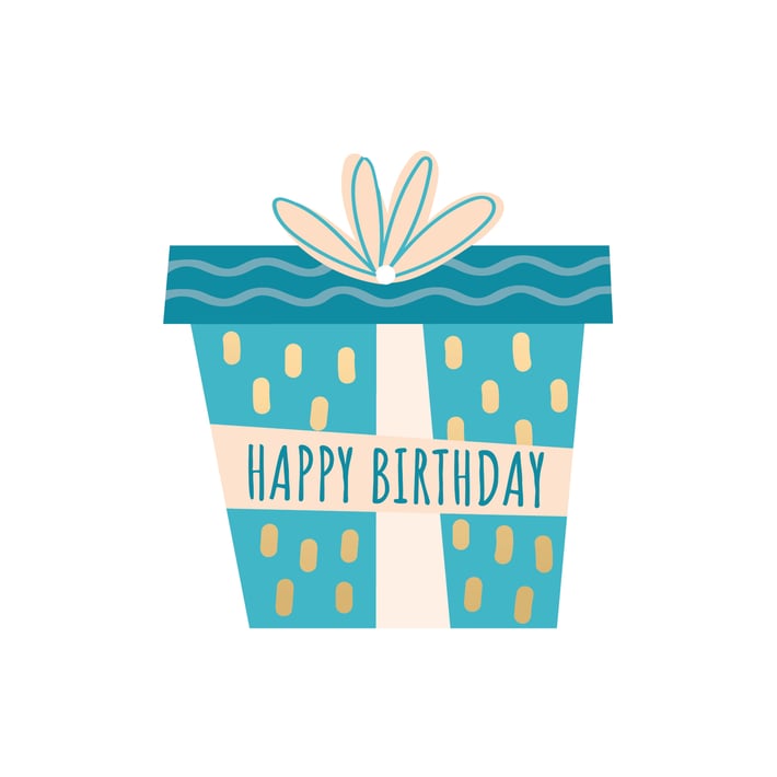 Gespaensterwald Етикет за подарък Happy Birthday