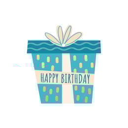 Gespaensterwald Етикет за подарък Happy Birthday