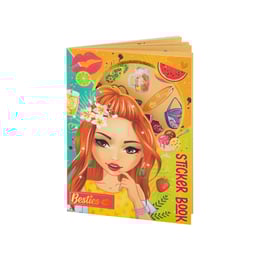 Moxy Книжка със стикери, А5, 8 листа, оранжева