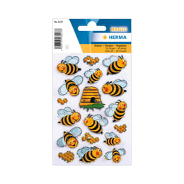Herma Самозалепващи етикети Пчели, 3D, 1 лист