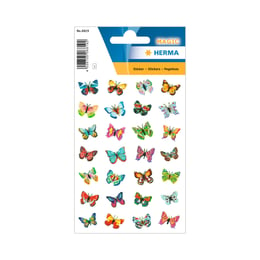 Herma Самозалепващи етикети Пеперуди, глитер, 1 лист