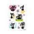 Herma Самозалепващи етикети Черни котки, глитер, 1 лист