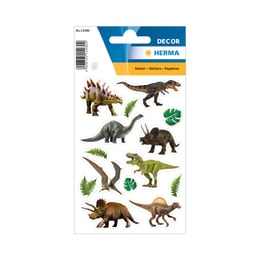 Herma Самозалепващи етикети Динозаври, 3 листа