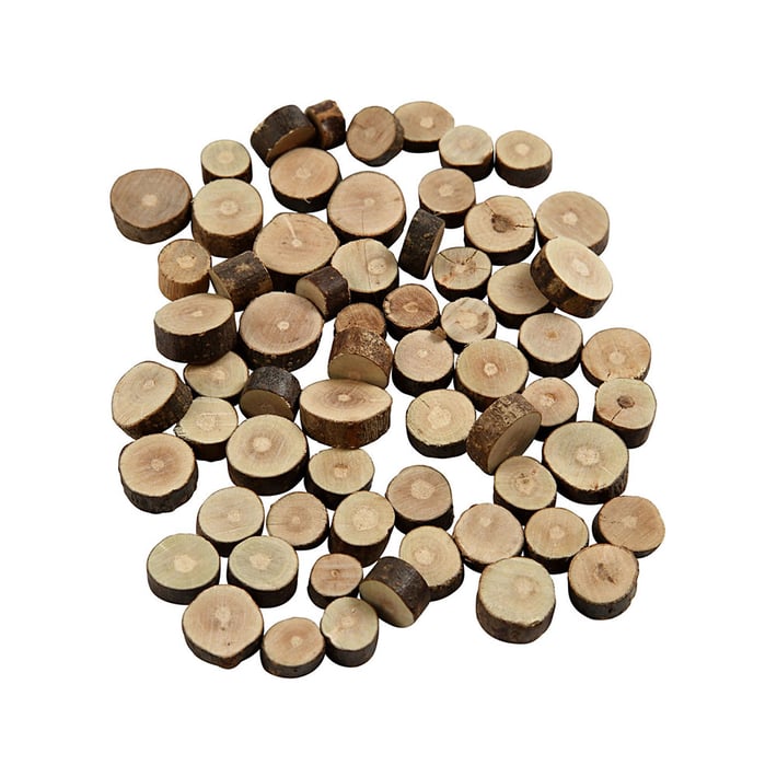 Creativ Company Дискове, дървени, 10 - 15 mm, 230 g