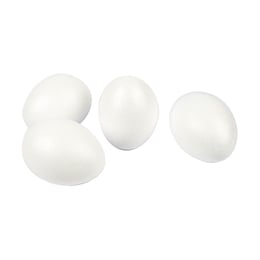 Creativ Company Яйца от полистирол, бели, 10 cm, 25 броя