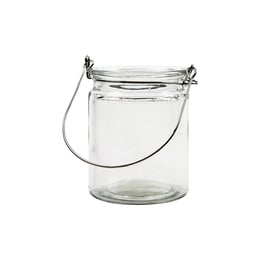 Creativ Company Фенер, цилиндричен, стъклен, 10 х 7.6 cm, 2 броя