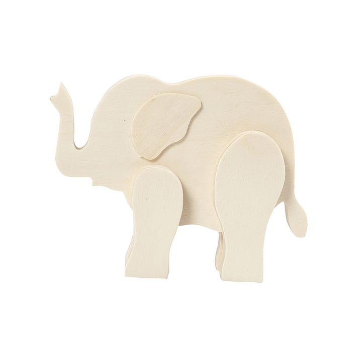 Creativ Company Фигурка Слон, за декорация, дървена, 12 х 16 cm