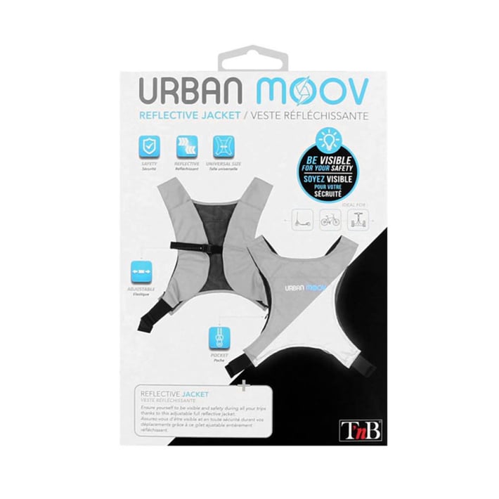 TNB Светлоотразителна жилетка Urban Moov, сива