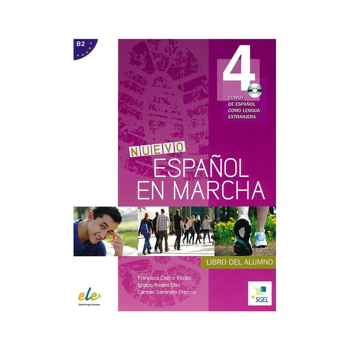 Учебник по испански език - Nuevo Espanol en marcha, ниво 4 - B2, с включено CD