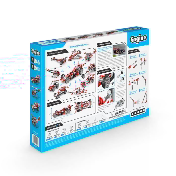 Engino Конструктор Inventor Motorized - Състезателна кола, 10 в 1