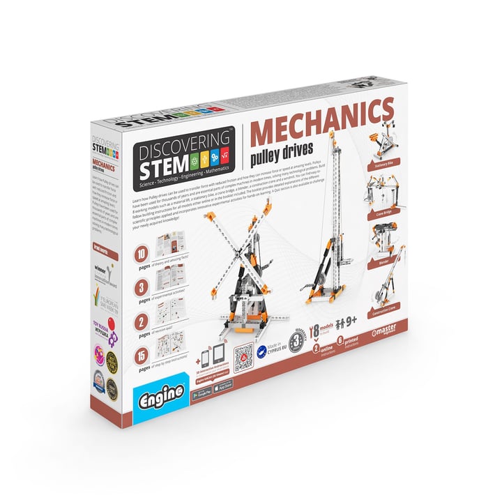 Engino Конструктор STEM Mechanics - Ролкови задвижвания