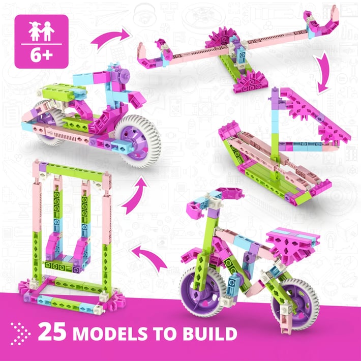 Engino Конструктор Creative Builder, 25 модела за момичета