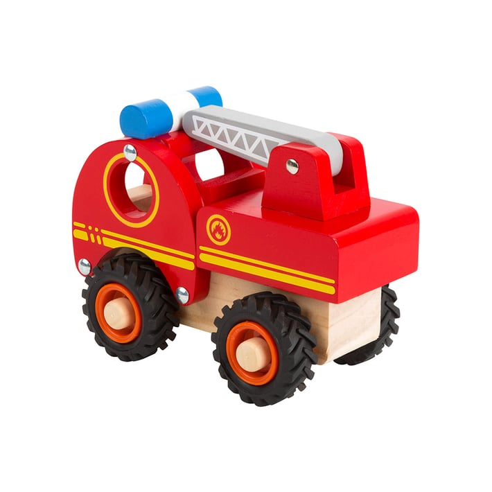 Small Foot Пожарна кола, дървена, 13 x 7 x 10 cm