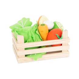 Small Foot Комплект зеленчуци, от плат, в кошница, 6 части