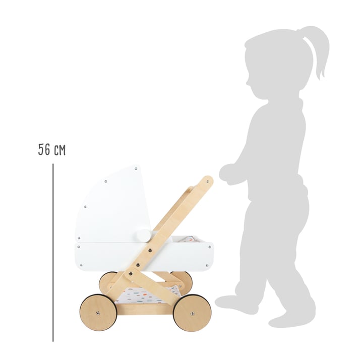Small Foot Количка за кукли, дървена, 48 х 35 х 56 cm