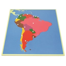 Пъзел Монтесори - Карта на Южна Америка