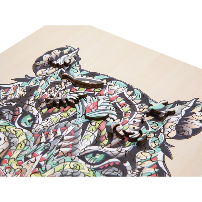 Grafix Пъзел Тигър, уникални форми, дървен, 135 части