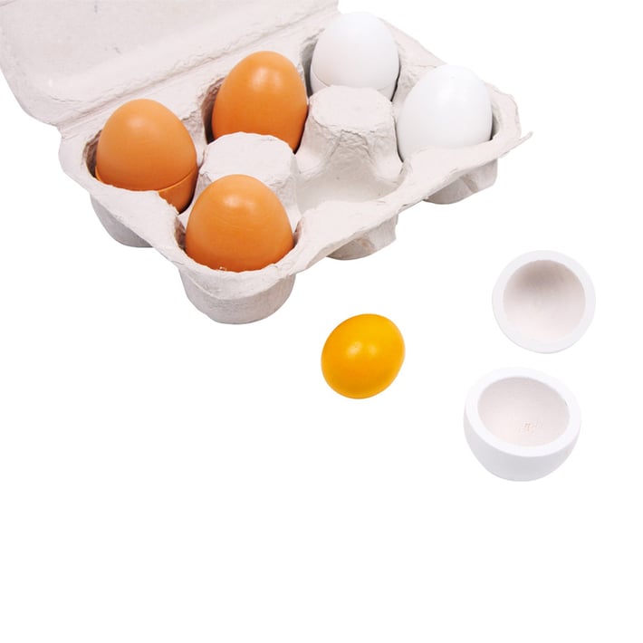 Small Foot Комплект яйца с купа и бъркалка, 15 части