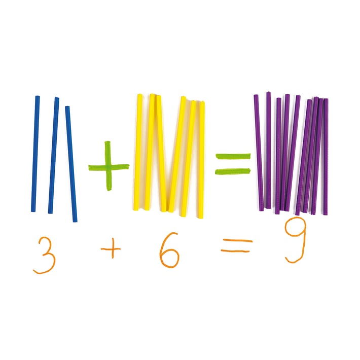 Nowa Szkola Математически пръчици, цветни, 10 cm, 1000 броя
