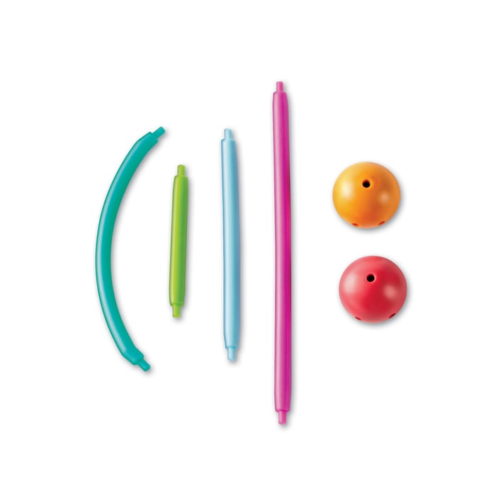 Learning Resources Комплект Геометрични пръчки с топчета