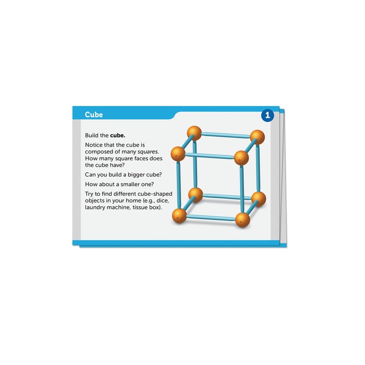 Learning Resources Комплект Геометрични пръчки с топчета