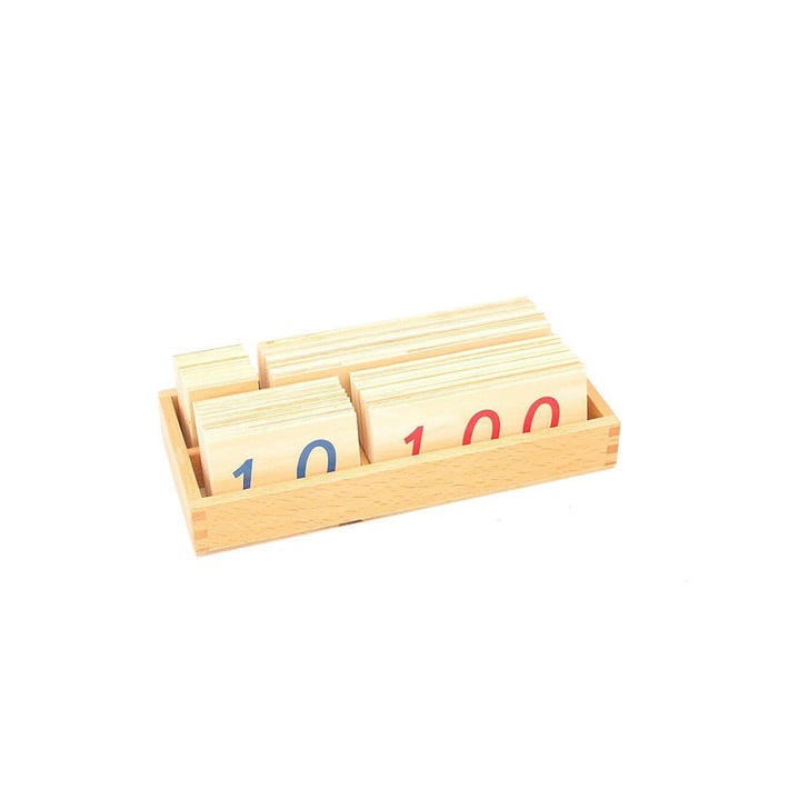 Комплект плочки с числа, дървени, 36 броя