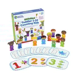 Learning Resources Комплект с карти и фигурки на деца, с числата от 1 до 10, за броене