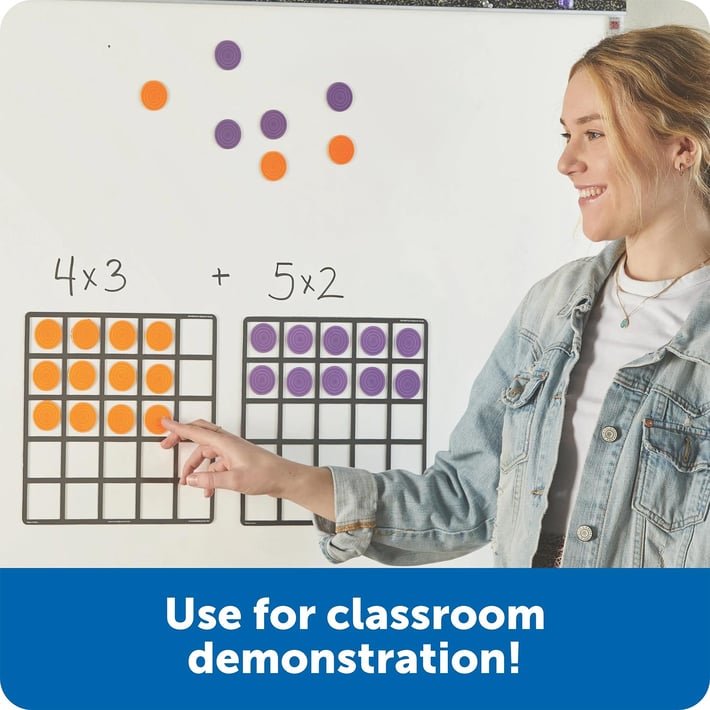 Learning Resources Комплект бройни редове, магнитен, голям