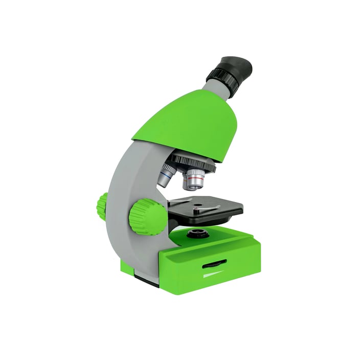 Bresser Микроскоп, детски, увеличение 40 - 640x, зелен