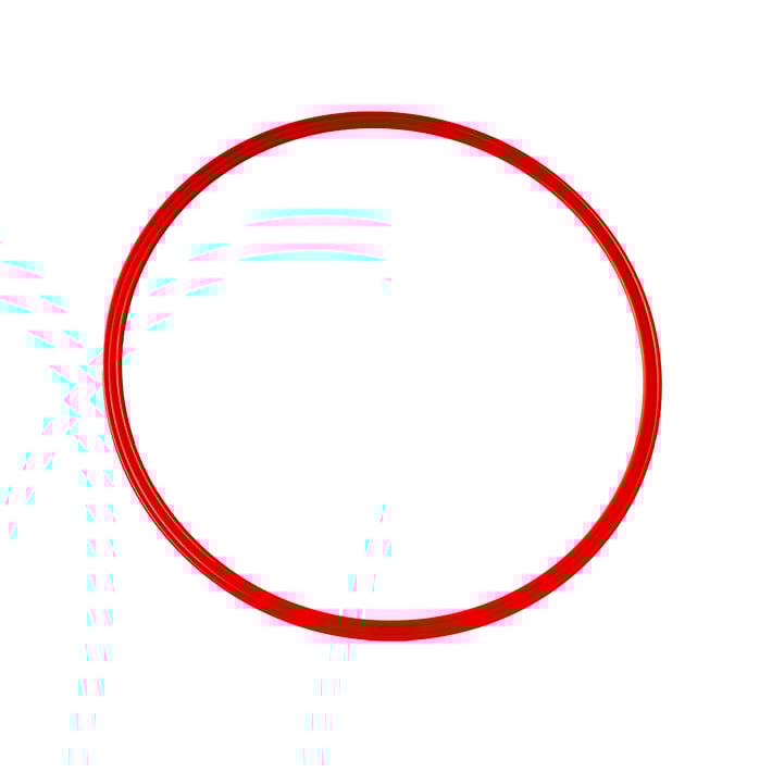 Office 1 Обръч, плосък, 50 cm