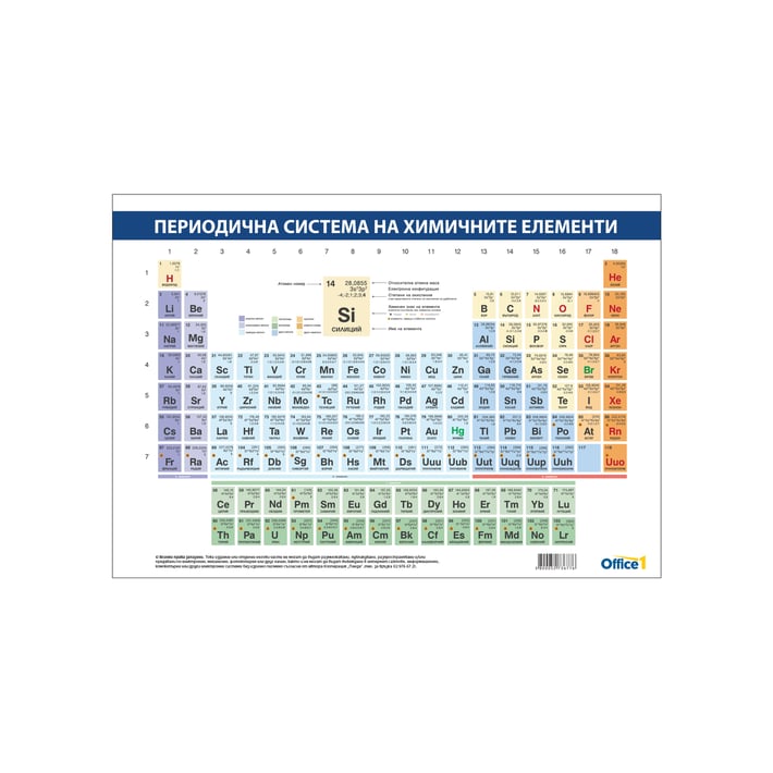 Office 1 Ученическо табло ?Периодична система? A4