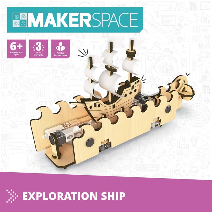 Engino Конструктор Makerspace DIY - Изследователски кораб