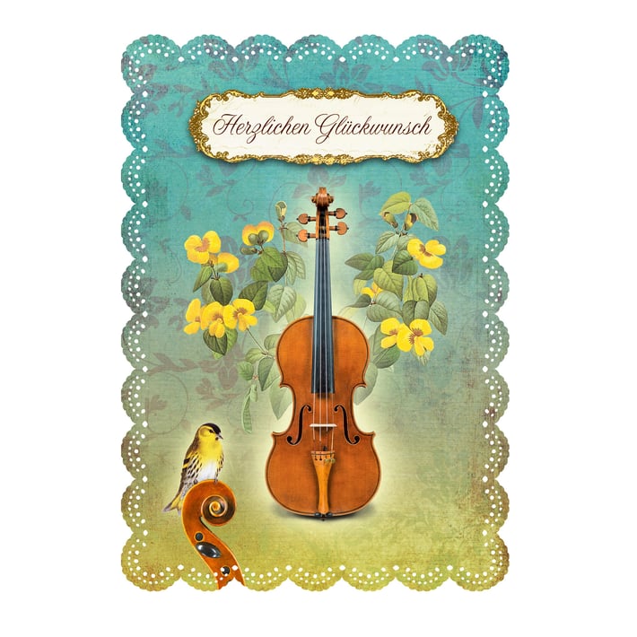 Gespaensterwald Картичка, Romantique, цигулка