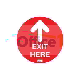 Стикер за под Exit Here, 30 х 30 cm