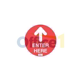 Стикер за под Enter Here, 15 х 15 cm
