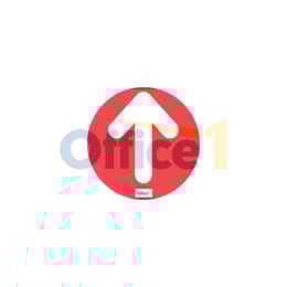 Стикер за под Стрелка, червена, ø 10 cm
